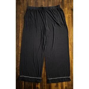 Cozy Earth Women’s 2XL Pants Wide Leg Bamboo Stretch Drawstring Pajama Ribbed